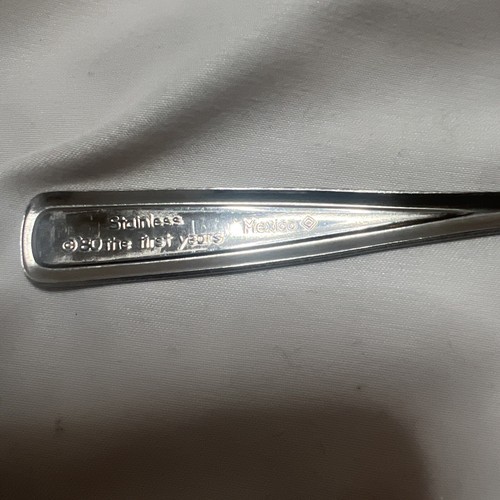 '80's the First Years Baby Spoons Soft Bite Rubber Tip Stainless (3) - Picture 3 of 5