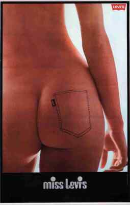 Levis Jeans 1971 MISS FOR GIRLS Advert A4 Print