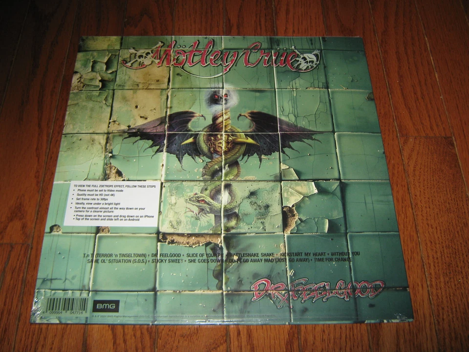MOTLEY CRUE-Dr. Feelgood Limited 35th Anniversary Zoetrope LP SEALED! - Image 2 of 2