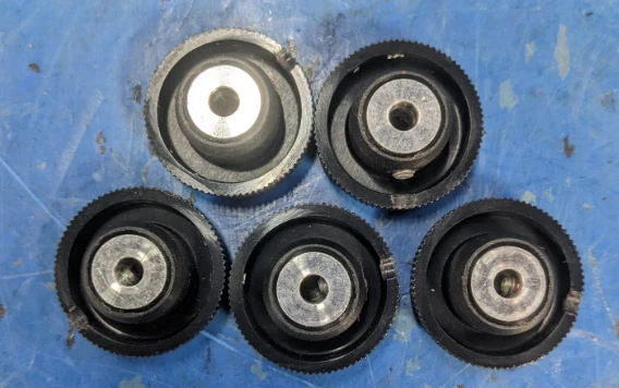 Windshield Wiper Washer Knob Button Switch Blue Bird 1296441 5 pcs - Image 2 of 4