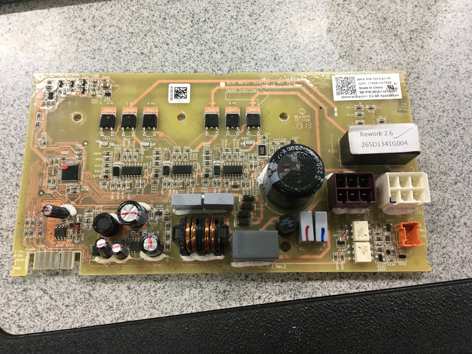 GE 265D1341G001 Dishwasher Control Board eBay