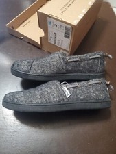 Toms Shoes For Youth Size 2 Stitchout Black Tweed New
