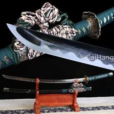 Handmade Tachi Falchion Japan Ninja Sword Samurai Katana Damascus Steel Blade