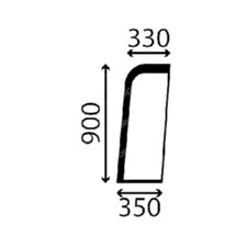 YANMAR MINI DIGGER  EXCAVATOR DOOR GLASS 112155 113211