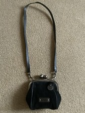 New Preowned Patriziapepefirenze Vintage Sample Handbag,col.black.made In Italy.