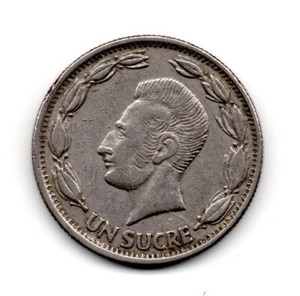 Ecuador 1964, Antonio José de Sucre/coat of arms, 1 Sucre,  1