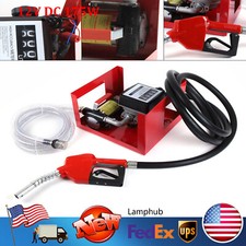 12V DC 175W Electric Fuel Transfer Pump Big Flow Rate With Fuel Meter Nozzle