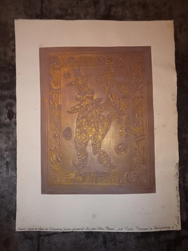 Drawing by Claudine Goux engraved and drawn by MARC PESSIN - 1992 - signed -17.5 x22.5