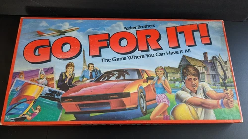 Vintage 1985 Go For It! Board Game by Parker Brothers - New Open Box