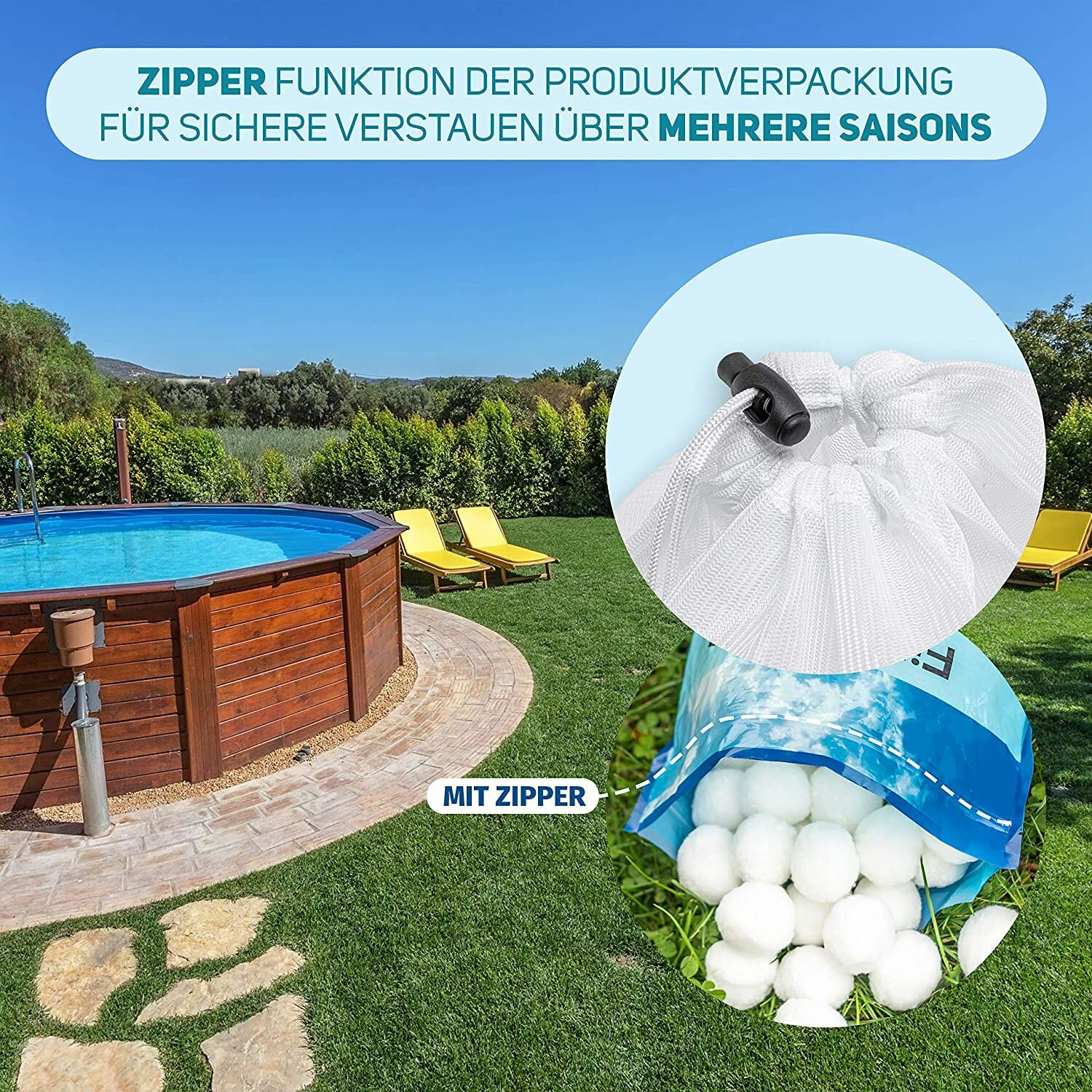 7002800G FILTER BALLS FÜR POOL FILTERBALLS ALTERNATIV FILTERSAND