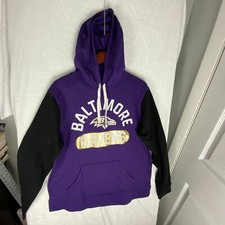 Baltimore Ravens Fanatics Extra Point Purple Pullover Hoodie Mens Size Large NWT