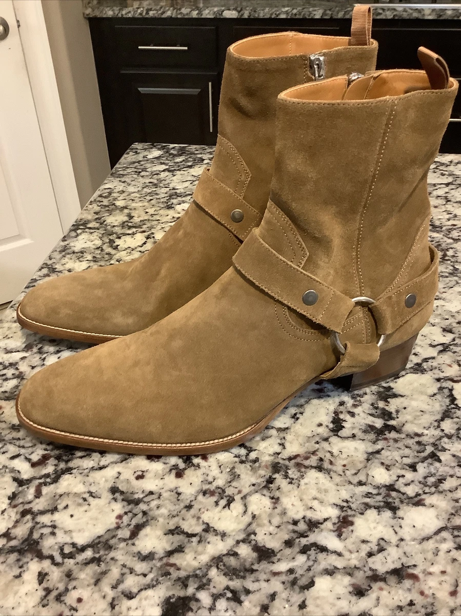 Wyatt harness shop boots in suede