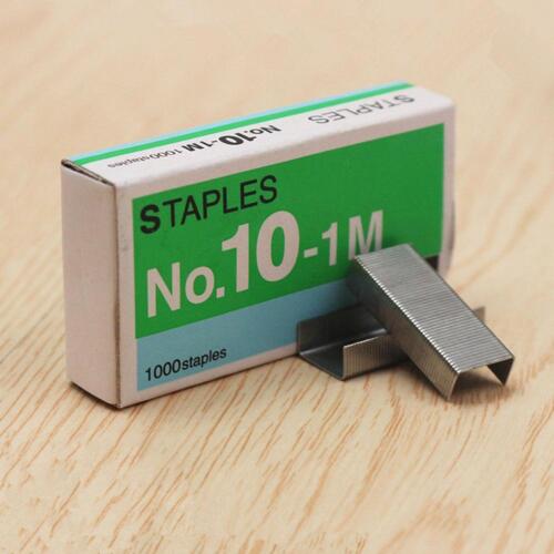 1-5Pcs  1000pcs Size NO.10 Staples Box For Desktop Stapler Staples V1 Hot! - Picture 1 of 10