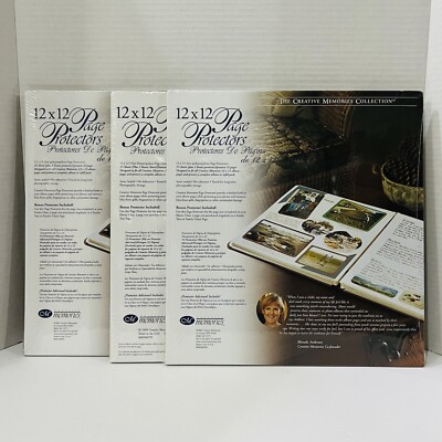 3 - The Creative Memories Collection Page Protectors 12x12 Plus Bonus Protector