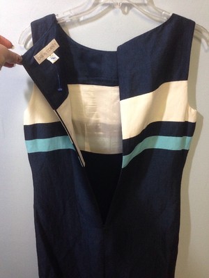 Robe Casual Corner Taille 8 - Bleu Et Blanc - Occasion Très Bon état
