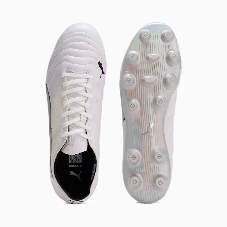 PUMA King Mirai Ultimate II HG Soccer Cleats 108150 01 White PUMA King Mirai Ultimate II HG Soccer Cleats 108150 01 White