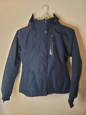 NEW Camel Crown Ski Jacket Navy Blue Zip Warm Soft Fleece Lined Womens Small
