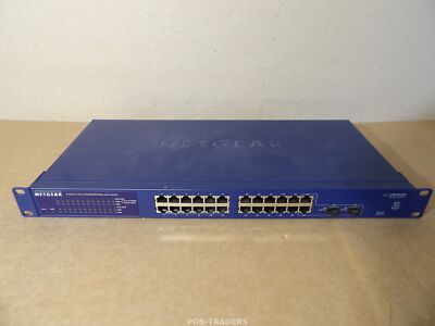 NETGEAR ProSafe GS724T V3H1 24-Port Gigabit Ethernet Switch - INCL RACK EARS