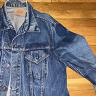 Vintage Levi’s “Big E” 1960s Type 3 Trucker Jacket #524 Med Dark Indigo Denim 38 — photo 3