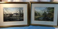 Pair of JEAN GOODWIN  Prints Framed - River Manifold & The Island Middle