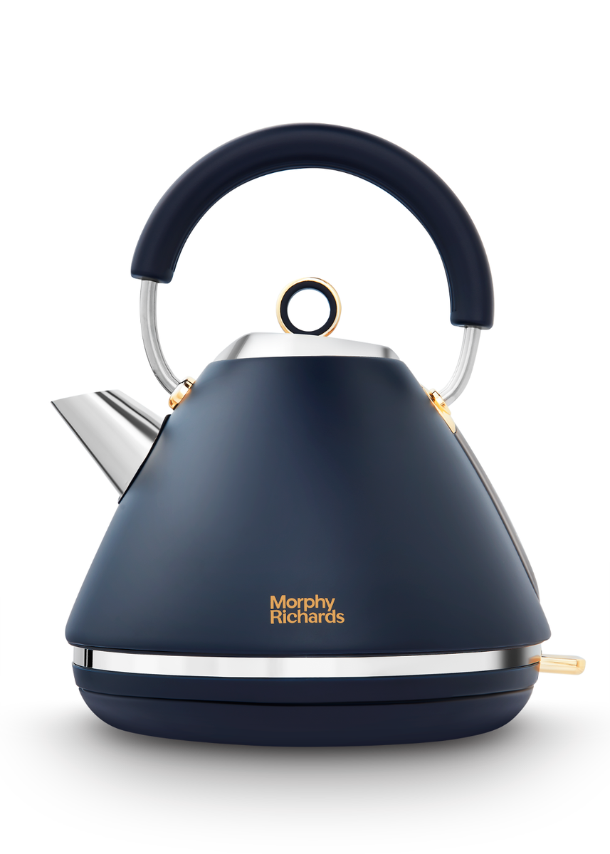 Morphy Richards Accents Navy Gold Pyramid Kettle Slice