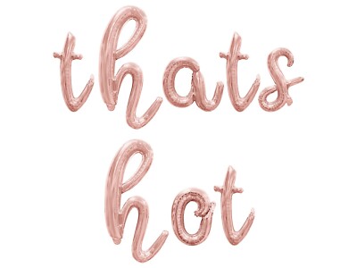 THATS HOT Cursive Letter Balloon Banner - Bachelorette Party Decorations