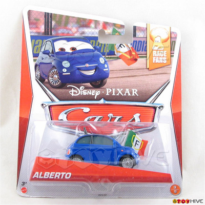 Disney Pixar Cars 2 Alberto Blue Fiat Race Fans Collection 9 Of 9 By Mattel 746775348205 Ebay