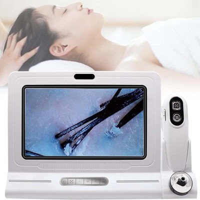 Skin Diagnosis Hair Analyzer, 11 Inch 50X 200X LCD Screen Digital Skin Detector