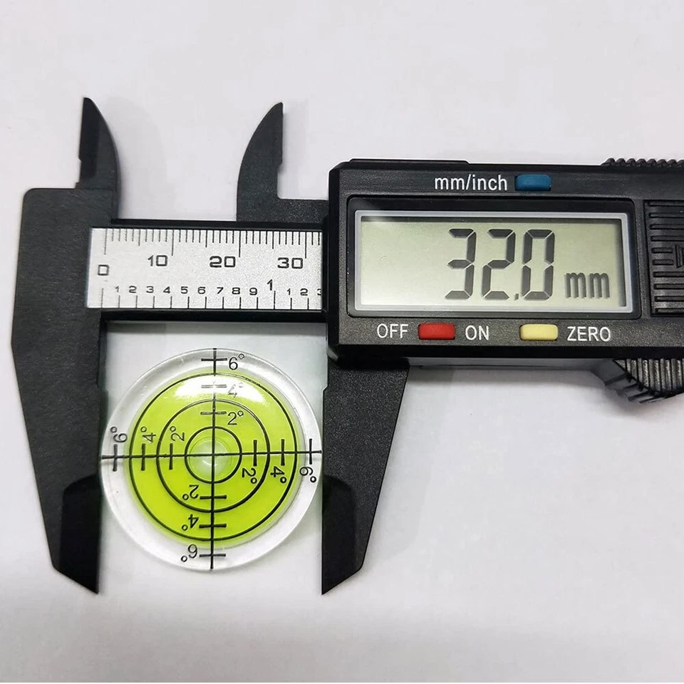 3x Bubble Level High Precision Level Round Bubble Circular Measuring 32 mm - Image 4 of 4