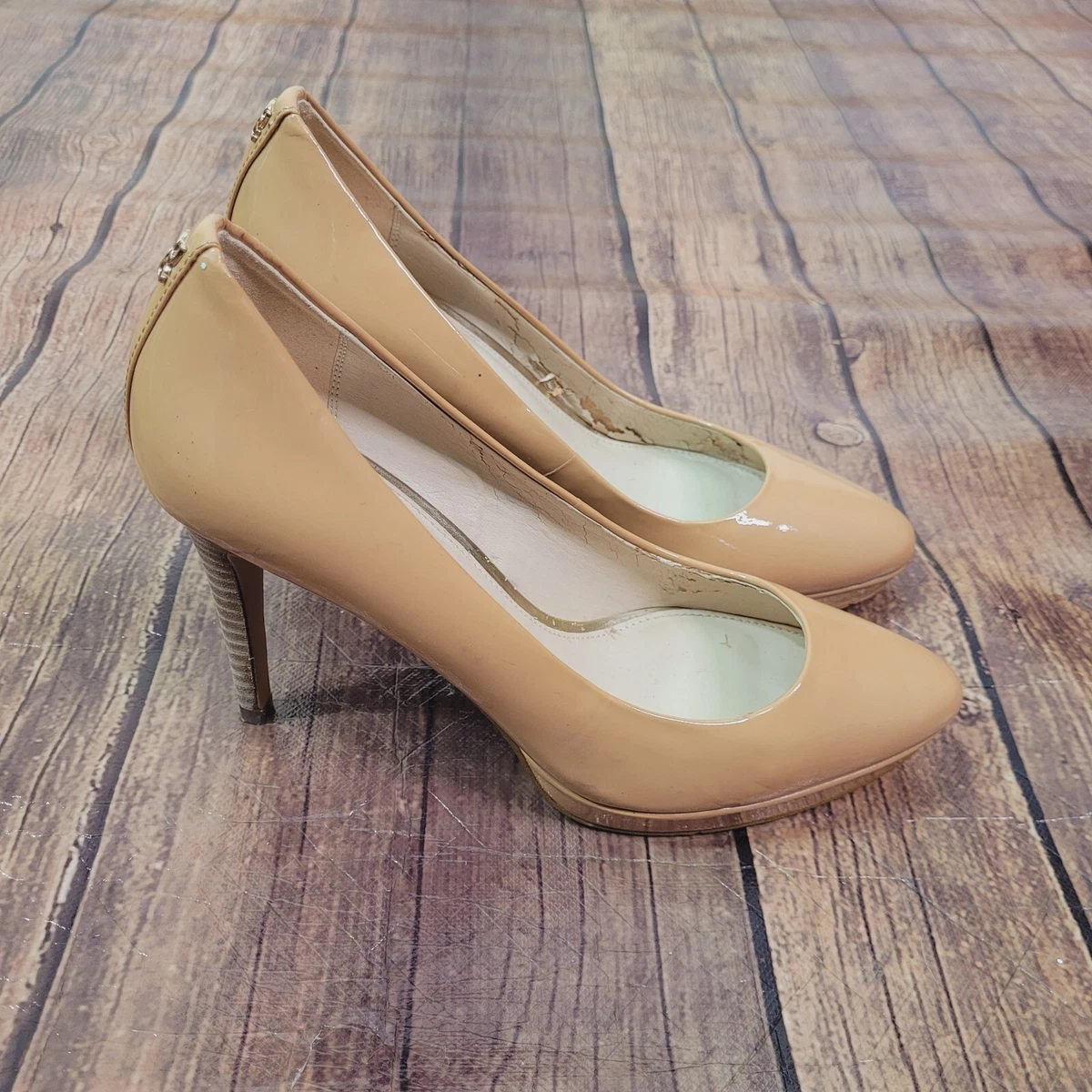 Coach Womens Heels Brown Size 6 B Giovanna Patent Leather 4