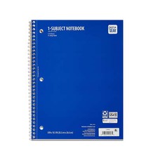 Pen Gear 1-Subject Notebook, College Ruled, Blue, 70 Sheets