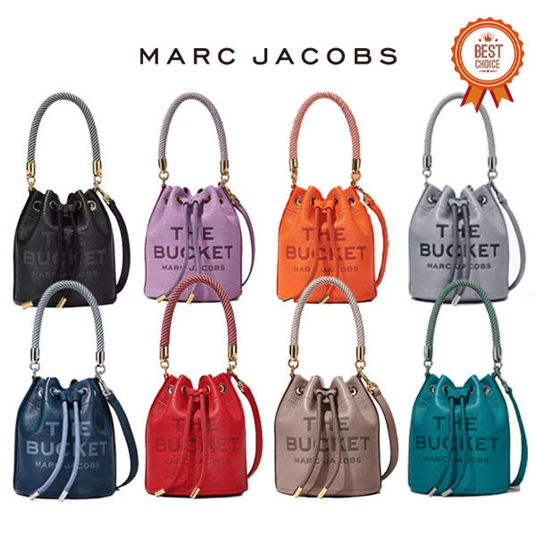 Marc Jacobs The Leather Bucket Bag Blue Sea, Bucket Bag