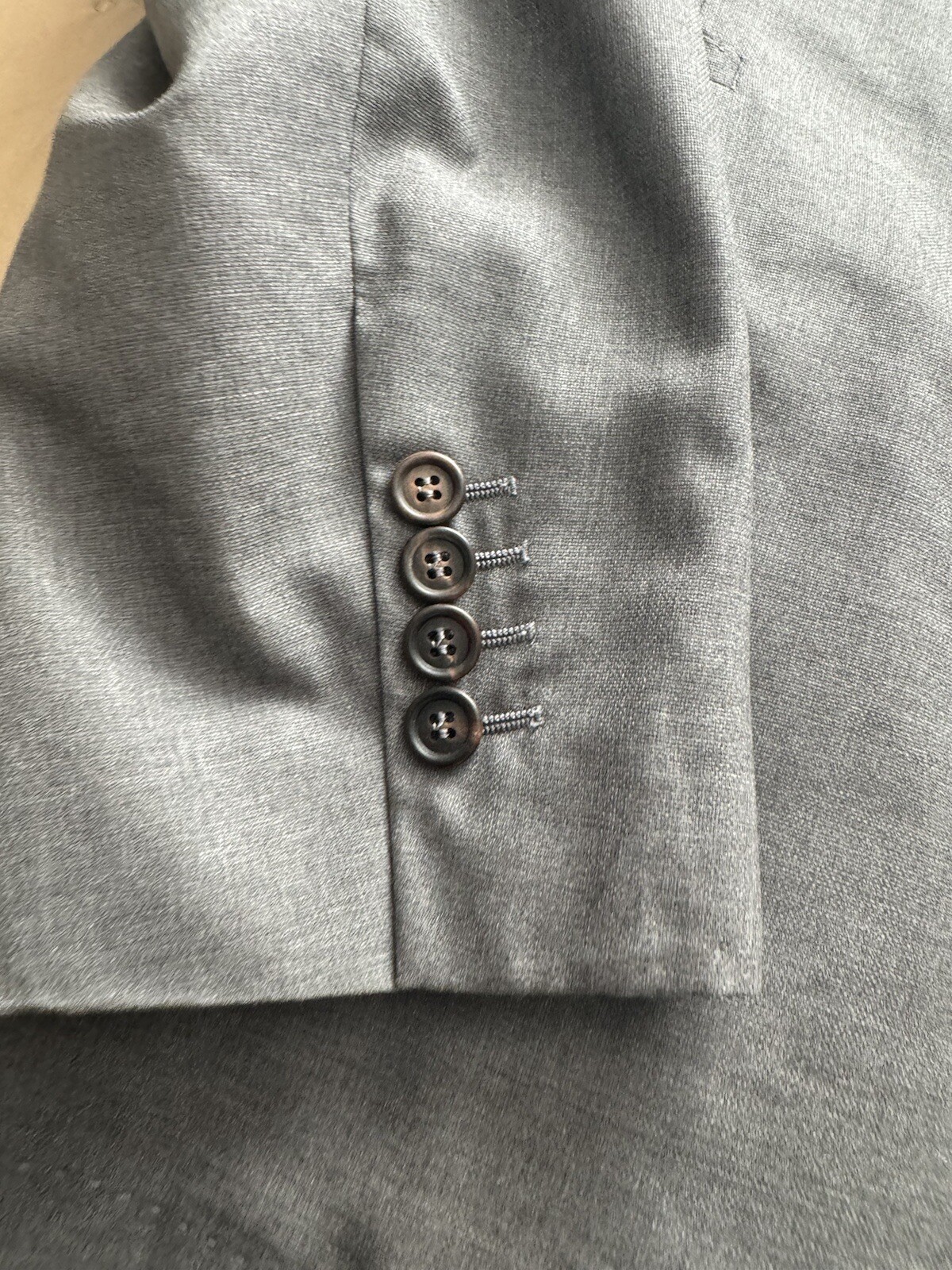 Brunello Cucinelli Solid Woven Light Gray Peak La… - image 23