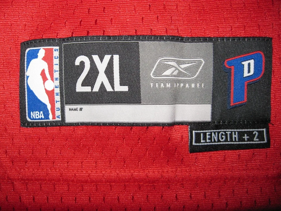 Camiseta deportiva para hombre Chaucey Billups Detroit Pistons 2004 2XL roja Reebok Swingman Foto 4 de 4