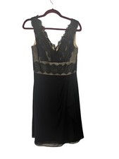 JS Collections Elegant Black Lace Long Dress size 4