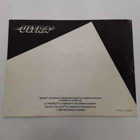 Defender of the Crown Nintendo Entertainment System NES Cleaned & Tested