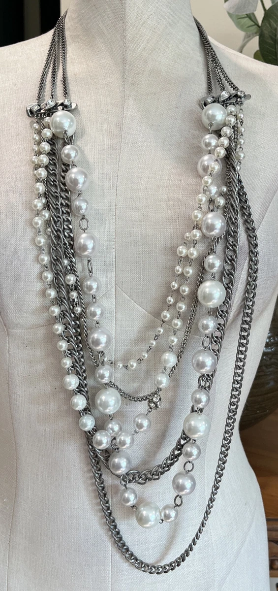 Layered statement necklace deals