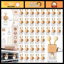 60 Pcs Car Diffuser Bottles - Empty Glass Ven...