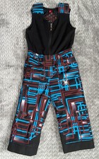 Spyder Bib Snow Pants Ski Toddler Light Blue Size 4 Small To Tall Adjustable Kid