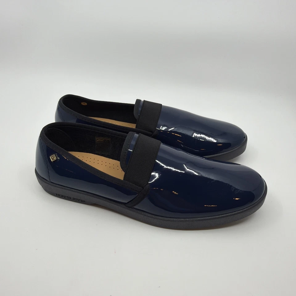 Zapatos RIVIERAS VINILO AZUL MARINO SIN CORDONES Hechos en España 🇪🇸 Talla 40 Foto 4 de 4