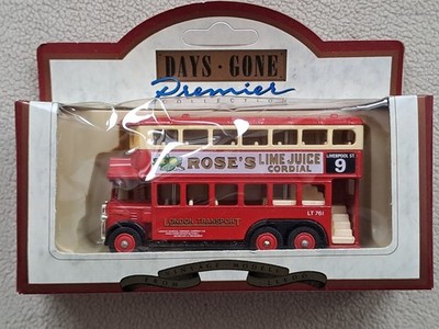 Lledo (GB) Days Gone 49001, AEC Renownl Bus ''Roses Lime Juice'', 9,5 cm