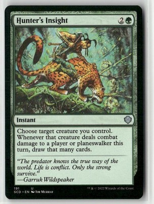 Hunter's Insight 191 UC Starter Commander Decks NM Magic: The Gathering