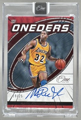 Magic Johnson 2023 Panini One One Basketball Red The Oneders Signatures Auto /25