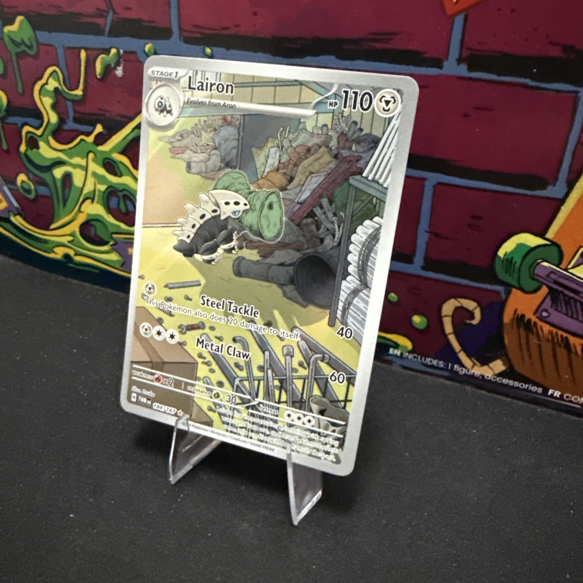 lairon pokemon card price 111/101 sv6 AR 2024 MINT Japanese n060 Metal Metal Rigidify During your opponents next turn Lairon Illustration Rare 184/167 Pokémon