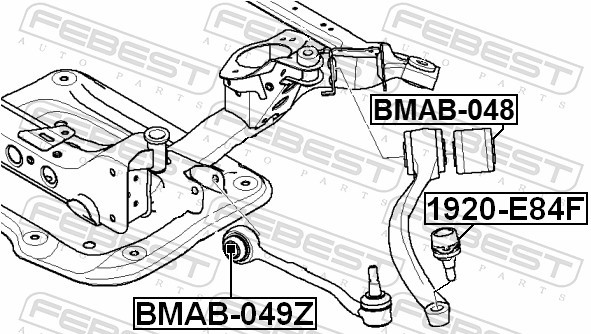 FEBEST-OE 1920-E84F.OE Ball Joint for ,BMW,BMW (BRILLIANCE)