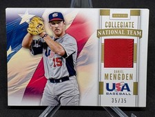 2015 Panini USA Box Set DANIEL MENGDEN Rookie Collegiate Game Used Patch 35/35