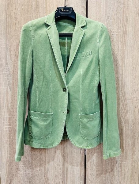Women Circolo 1901 Blazer Green Cotton 42