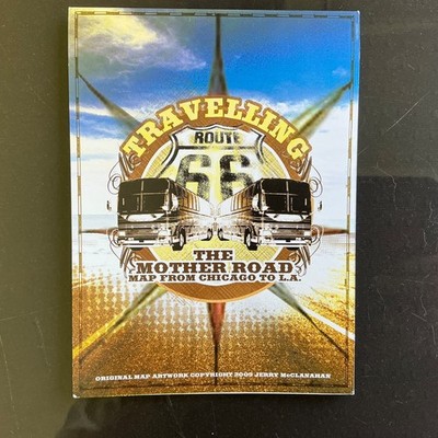 Route 66 map  26 x@4  many cities listed, Brand new & Free s&h!