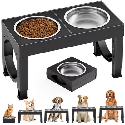 Elevated Dog Bowls Large Breed Raised Dogs Bowl Stand Large/Medium Sized Dog ...