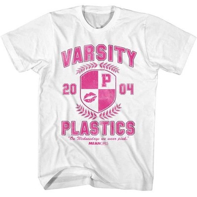 Mean Girls Varsity Plastics American Classics Weiß T-Shirt Kurzarm Crew Neck